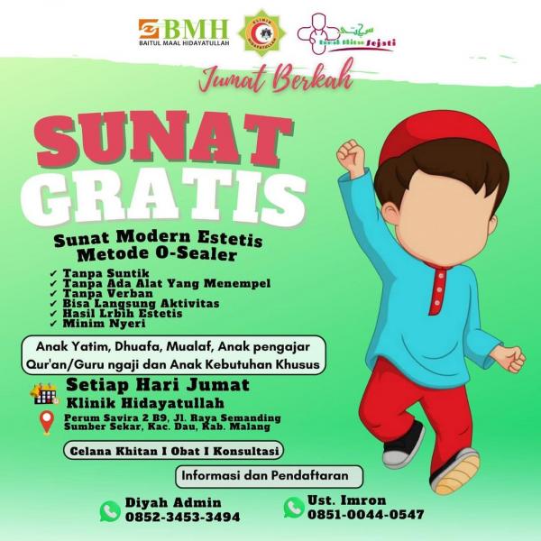 Foto ​Khitan Gratis - Jumat Berkah