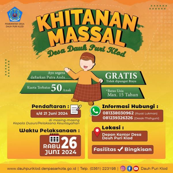 Foto Khitanan Massal Bali 2024