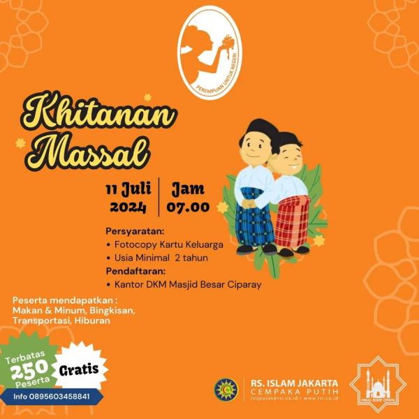 Foto Khitanan Massal Bandung Gratis 2024