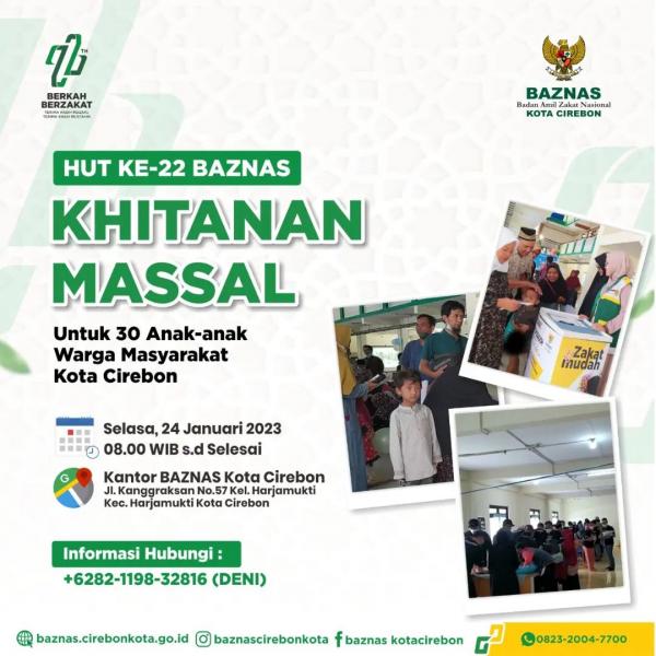 Foto Khitanan Massal Baznas Cirebon Kota