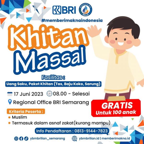 Foto Khitanan Massal BRI 2023