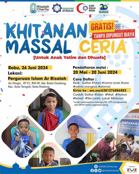 Foto Khitanan Massal Ceria Padang 2024