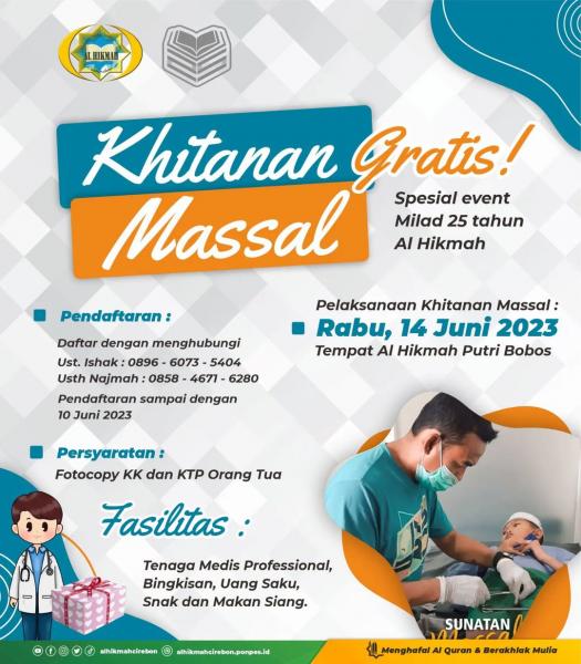 Foto ​Khitanan Massal Gratis Cirebon 2023