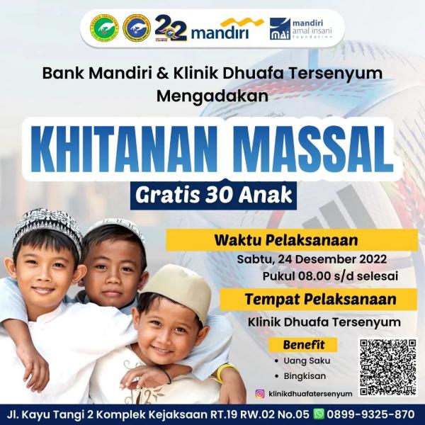 Foto Khitanan Massal Klinik Dhuafa Tersenyum