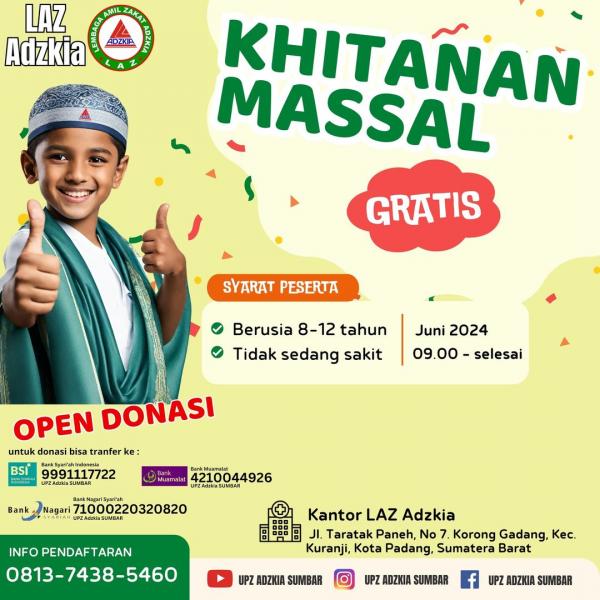 Foto Khitanan Massal Sumatera Barat Gratis 2024
