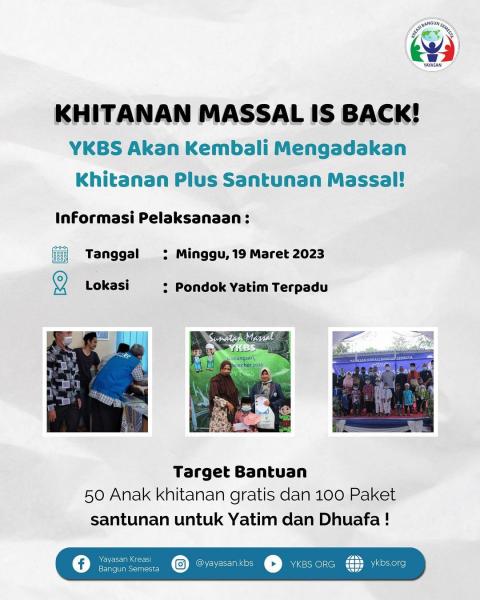 Foto Khitanan Massal Yayasan KBS