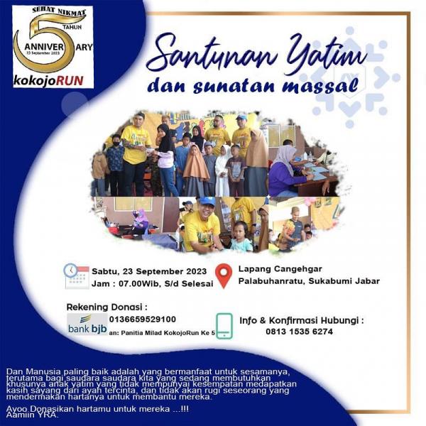 Foto ​Santunan Yatim dan Sunatan Massal