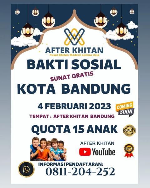 Foto Sunat Gratis After Khitan Bandung