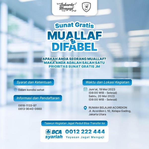 Foto ​Sunat Gratis Muallaf & Difabel